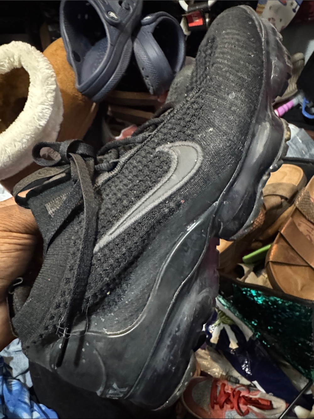 Nike Black Knit VaporMax-Style Men's Sneaker